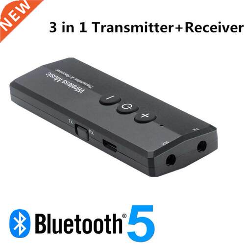 5.0 Transmitter Receiver For TV Headphone Car Kit W/Control