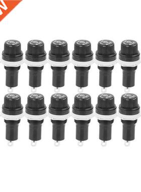 20PCS Screw Cap Fuse Holder Socket Case for Glass Tube Fuses