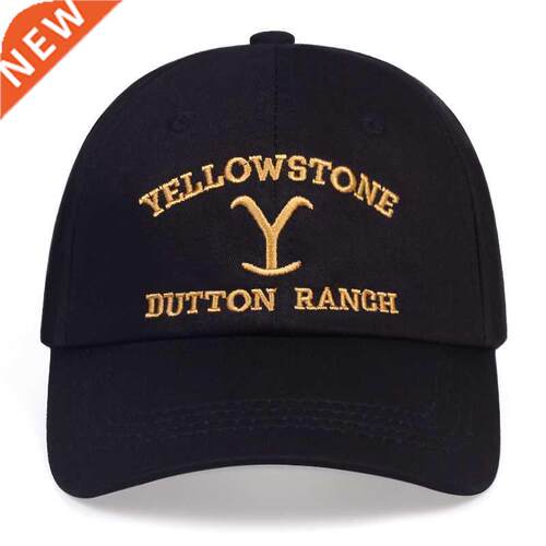 yeelowstone baseball cap letter embroidery cotton dad hat ad