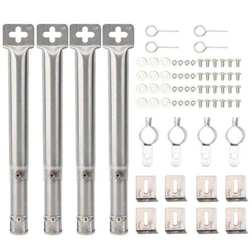 Useful Grill Tube Pipe Camping Tool Grill Tube 4pcs Bbq