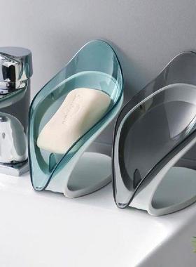 1pc Leaf Shape Soap Dish Bathroom Soap Holder Toilet Shower