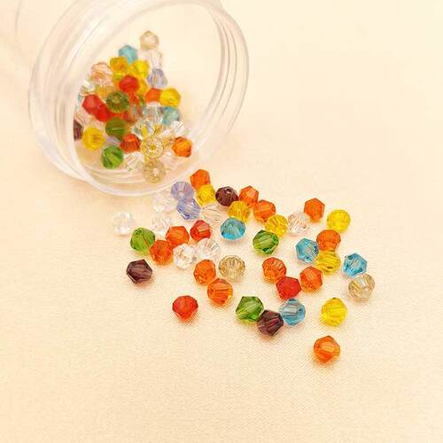 Youga 3.5*4mm Crystal Rondel Culet Beads Faceted Glass Beads