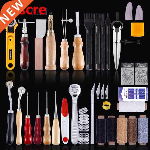 Leather Sewing Kit Leather Craft Tools Set Hand Sewing Awl
