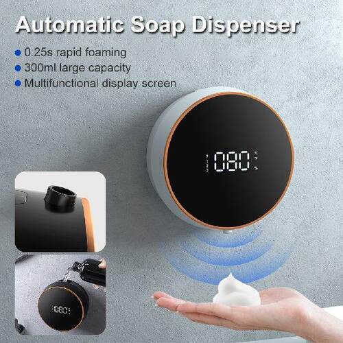 Automatic Soap Dispenser Wall Mount 3-Level Adjustable Hand