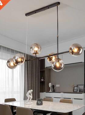 Nordic Art Strip Glass LED Pendant Lights Modern Glass Ball