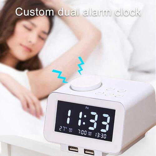 Digital Alarm Radio Dual Weekday/Weekend Mode 5-level