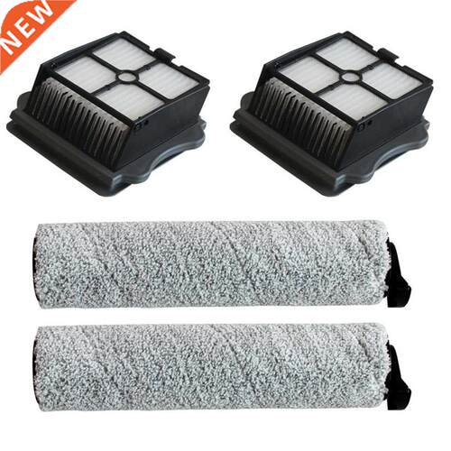2X Flters + 2X Roller Brushes Washable For Wreless Tneco