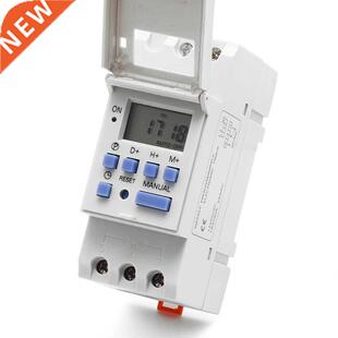 New DIN Ril Time Rely Switch Digitl LCD Power Progrmmbl