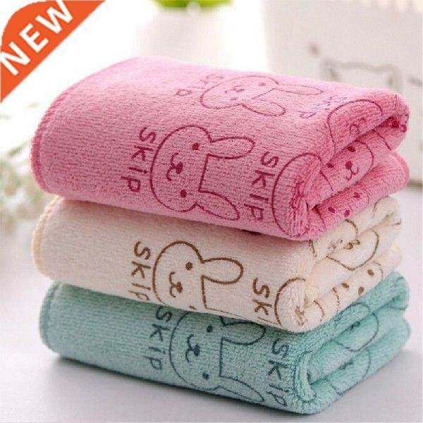 5pcs kid towel cute baby face microfiber absorbent drying