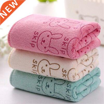 5Pcs Kid Towel Cute Baby Face Microfiber Absorbent Drying