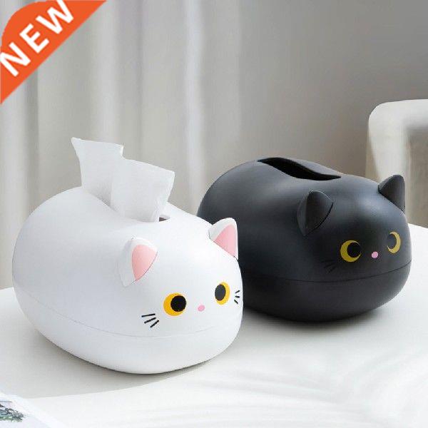 Nordic Kitty Model Tissue Box Desktop Paper Holder Modern