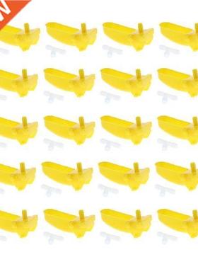 20 Pcs Automatic Bird Quail Feeder Dispenser Water Feeding