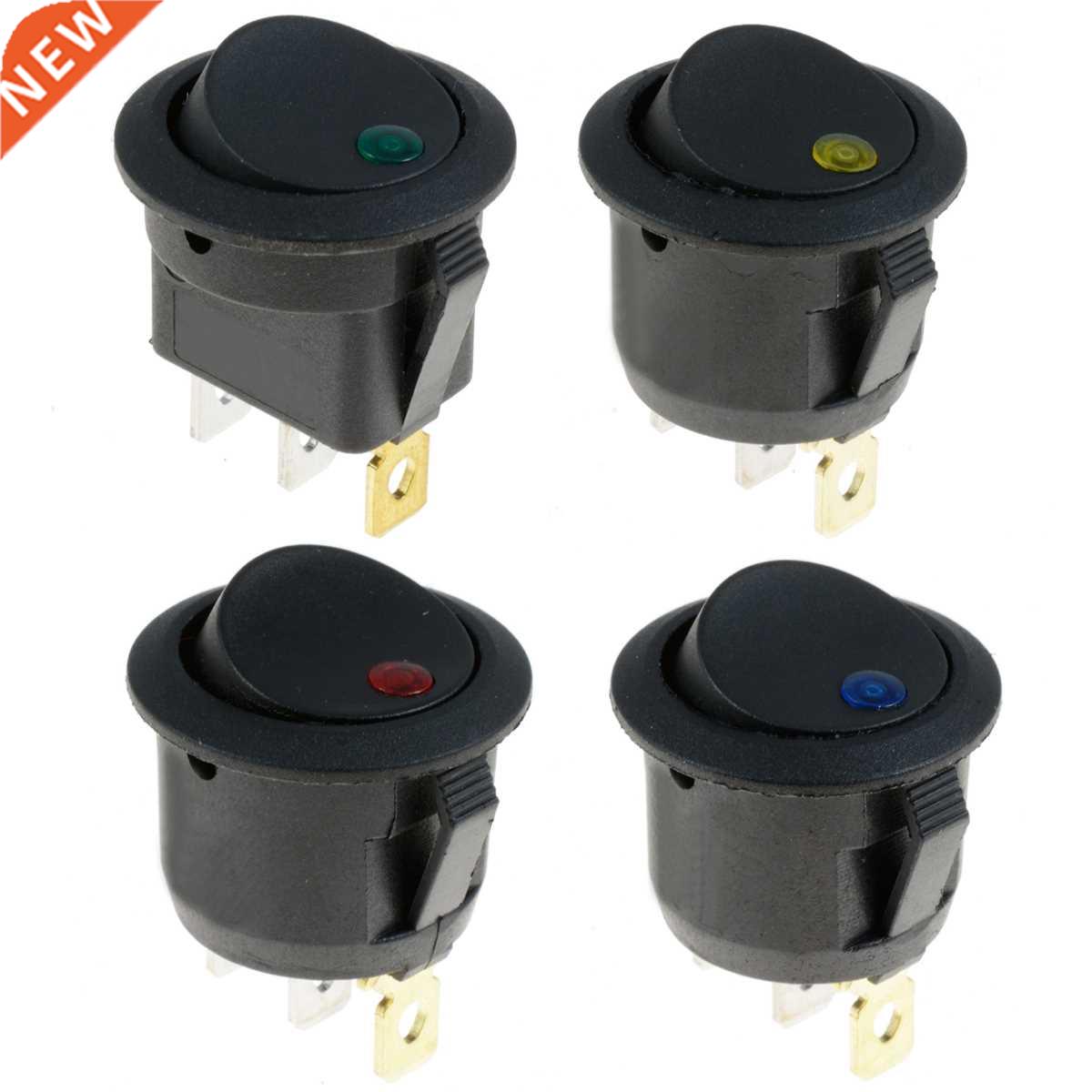 ON/OFF Rocker Switches 3 Terminals Pins Black Power Switch w