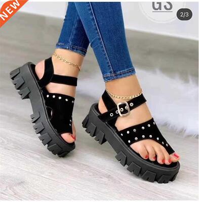 Woman Sandals Shoes Slippers Summer Style Wedges Pumps High