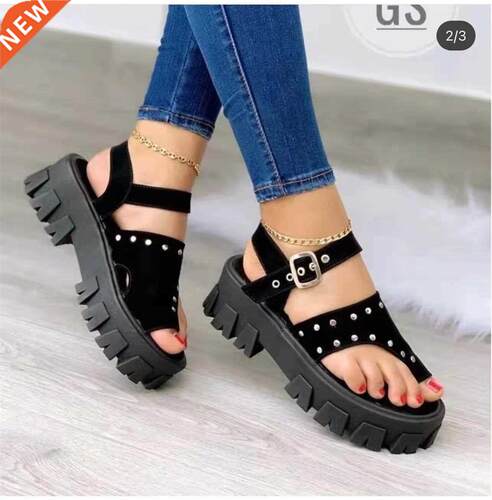 Woman Sandals Shoes Slippers Summer Style Wedges Pumps High