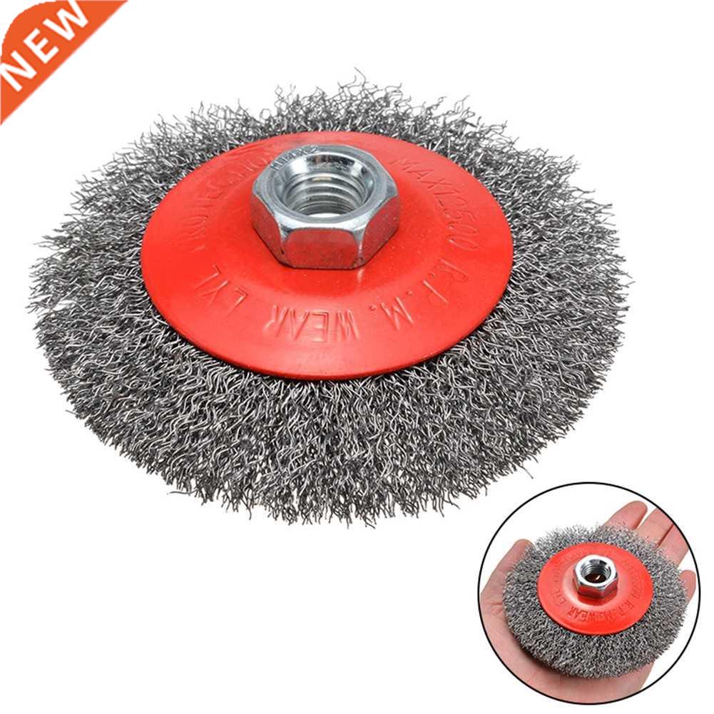 1Pcs 4 Inch 100mm M14 Thread Wire Bevel Brush For Metal Rust