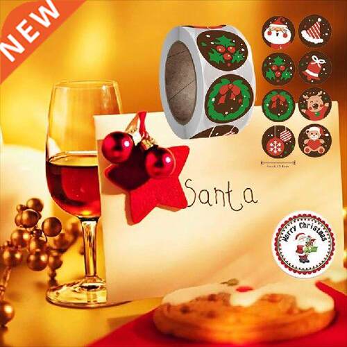 1000pcs Candy Bags Box Sticker Gift Bag Sealing Christmas