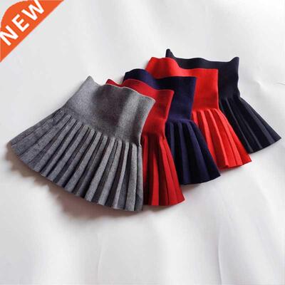 Girl Skirt Baby Winter Casual Mini Pleated A-Line Skirts Kid