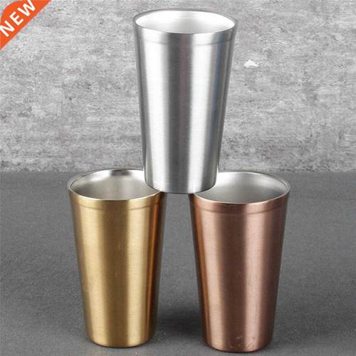 480ML 304 Stainless Steel Double-Layer Anti-Fall Drink Cup B