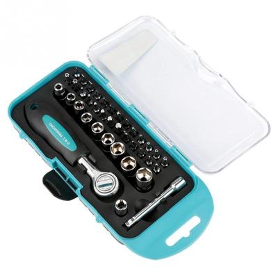 38pcs Multi-functional Ratchet Screwdriver Socket Screw Bits