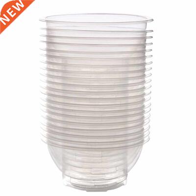 20Pcs Clear Plaic Disposable Rice Serving Bowl Outdoor Pic