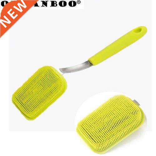ORGANBOO 1PC Kitchen Long Handle Stainless Steel +Silicone