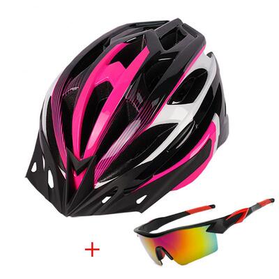 MTB Bike Helmet With Cap Rear Light Ultralight Cycling Motor