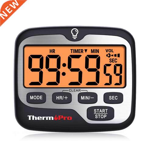 ThermoPro TM01 Digital Cooking Kitchen Timer With Large Back