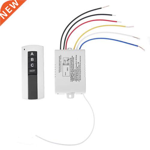 3 Ways ON/OFF 220V Wireless Remote Control Switch Digital