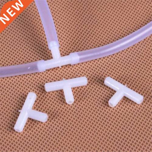 4mm Plastic T Shape Tee 3 Way Hose Joints Fish Tank Aquarium