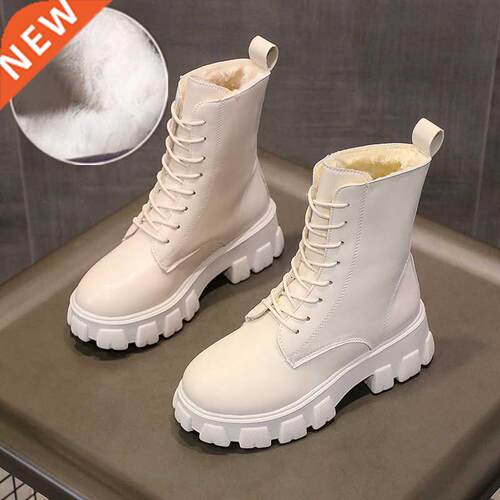 Chunky Platform Ankle Boots for Women 2021 Autumn Winter War