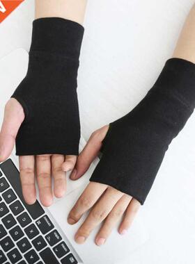 1 Pair Short Fingerless Gloves Cosplay Mitten Oversleeve Arm