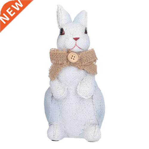 Home Decoration Rabbit Ornament Resin Standing Sculpture for