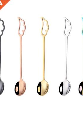 Stainless Steel Spoons Lovely Wing Shape Coffee Cup Spoon Ic