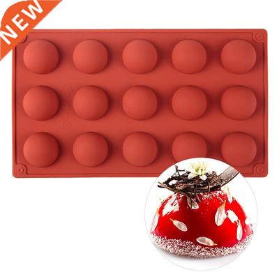 15 Cavity D Round Shape Mold Silicone Chocolate Cookie Muff