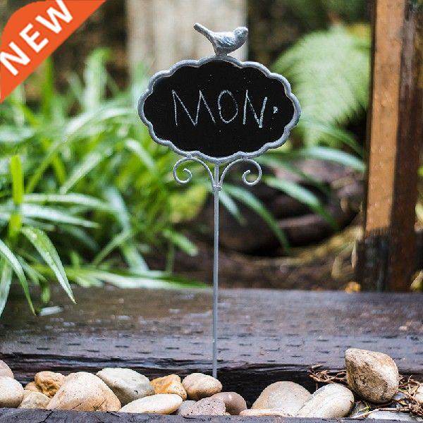 Gardening Decoration Tools Iron Blackboard Tag Inserts