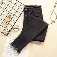 Jeans Female Denim Pants Black Color Womens Jeans woman Donn thumbnail 3