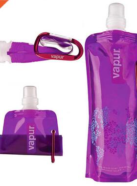 Portable folding Water Bottle with button outdoor sports equ