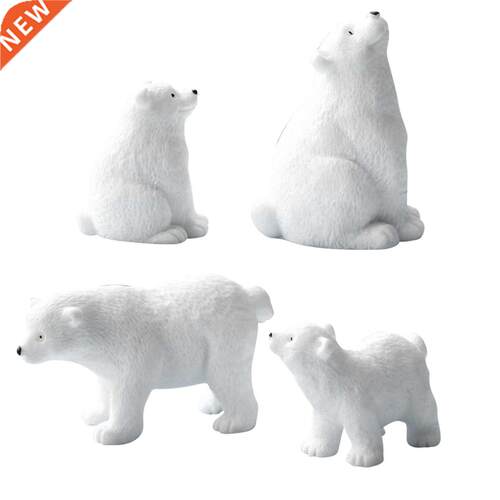 4pcs Resn Early Educaton Anmal Mnature Ornament Fary