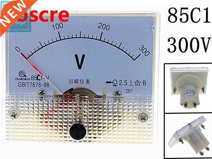 1PCS 85C1 300V Analogue DC Voltage Needle Panel Meter Voltme