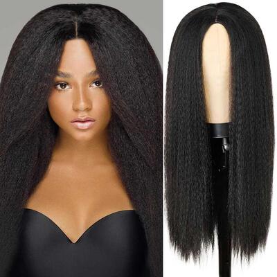 Synthetic Wigs Yaki Straight Hair Wig For Women Yaki Straigh