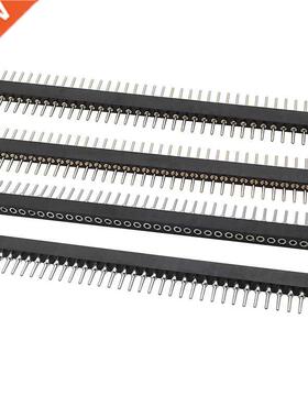 2Pcs Black 1x40Pin Pitch 1.778mm Straight Single Row Male Pl