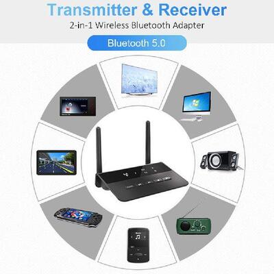 2 In1 80M Range Bluetooth 5.0 Receiver Transmitter CSR Aptx