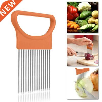 Kitchen Gadgets Onion Slicer Tomato Vegetables Safe Fork veg
