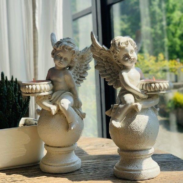 Retro Resin Angel Figure Ornaments Garden Decoration