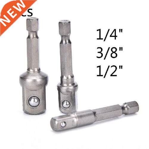 pcs/set Chrome Vanadium Steel Socket Adapter Hex Shank to
