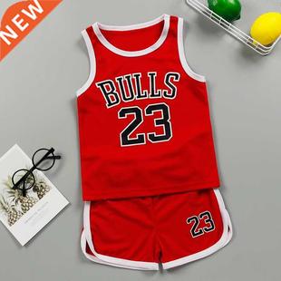 Summer Boys Girl Sports Clothes Suit Basketball New Children