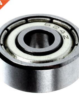 4 * 13 * 5mm Sealed Deep Groove Ball Bearings 624Z, Silver