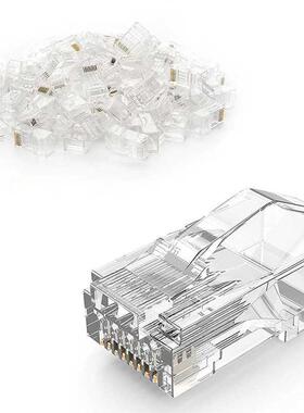 CAT6 RJ45 Connector 100 Pack,Cat6 RJ45 Ends 8P8C UTP Network