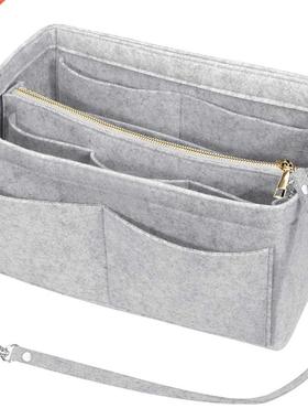 10 Pockets Insert Bags Tote Purse Organizer Bag In Bag Trav